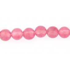 Jadeperle gefärbt, 6mm, pink